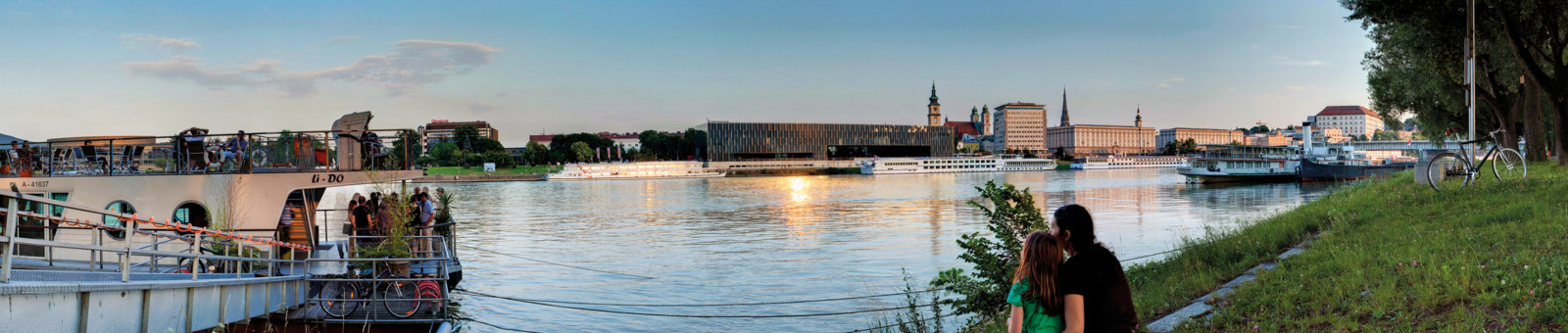     Pohľad na Dunaj v Linci 